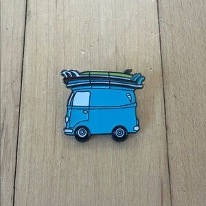 Blue Surfer Van Enamel Pin
